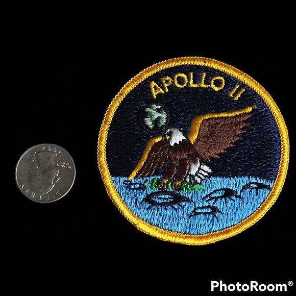 Original Vintage 1969 Apollo 11 Mission Patch - New - Picture 3 of 7